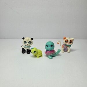 Polly Pocket Sparklin Pets Cat, Panda, Turtle and Seal